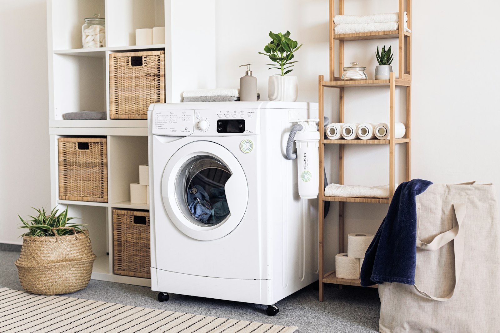 A washing machine, the kind of appliance hauled away during a cleanout